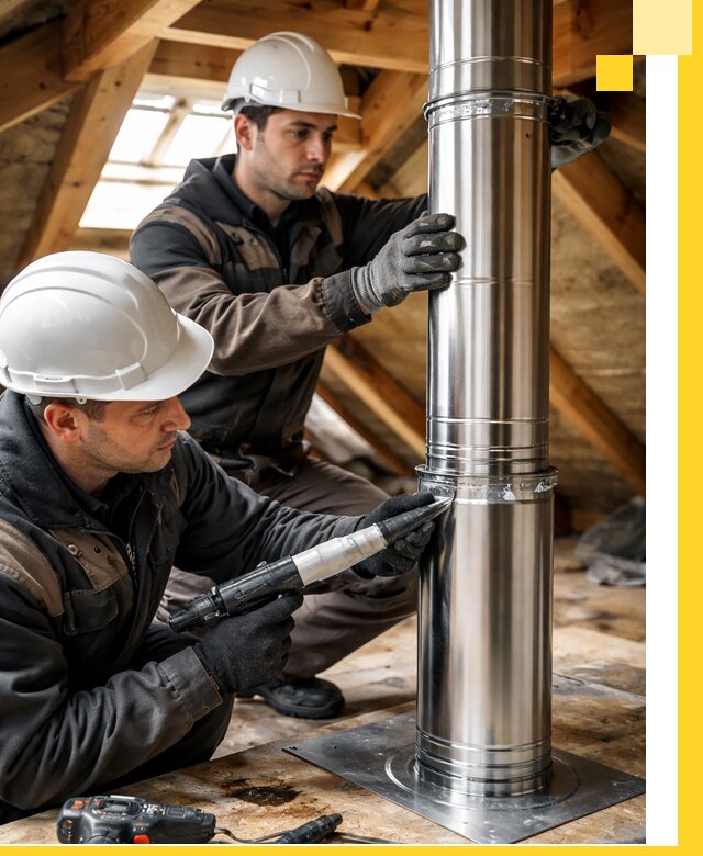 Монтаж дымоходов для каминов в Великом Устюге с гарантией качества