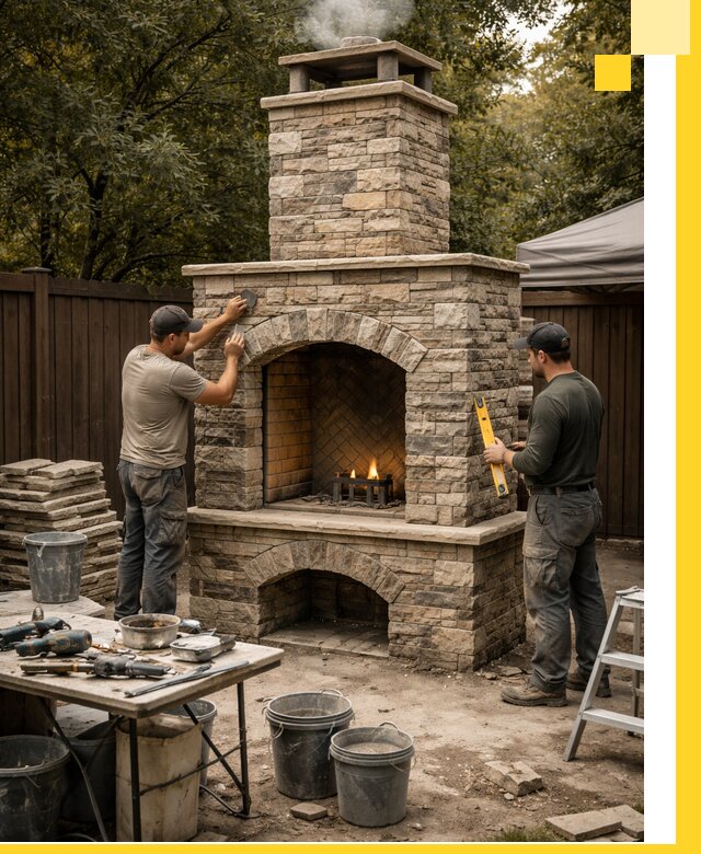 Проектирование и установка уличных каминов в Великом Устюге