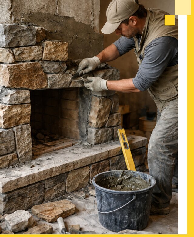 Изготовление и установка каменных каминов под ключ в Великом Устюге