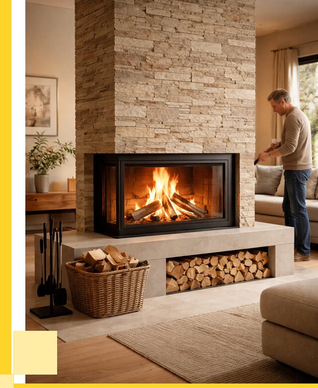 Дровяной камин под ключ в Великом Устюге от 203580 р. | ЭриданВлс