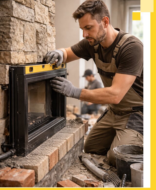 Дровяные камины под ключ в Великом Устюге: монтаж, обустройство