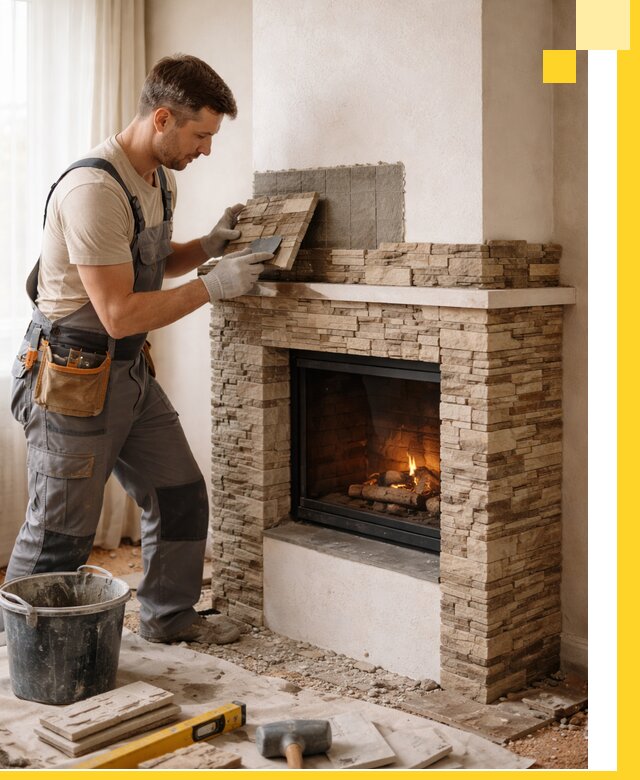 Изготовление и монтаж каминов для дома под ключ в Великом Устюге