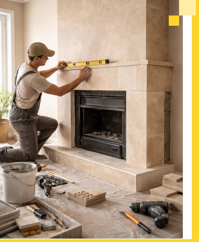 Установка и монтаж каминов в частном доме под ключ в Великом Устюге