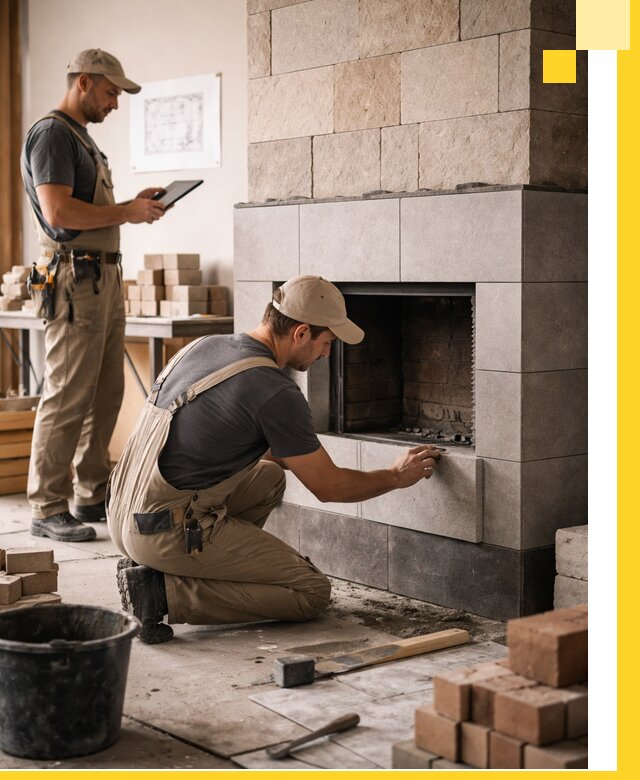 Индивидуальные проекты каминов и каминных систем в Великом Устюге