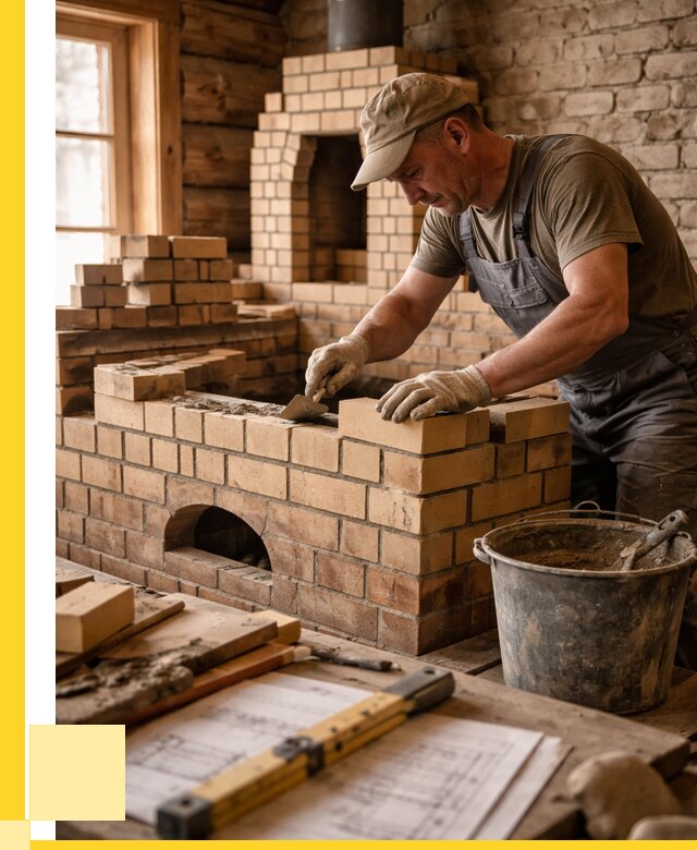 Кладка печей из кирпича в Великом Устюге цены от 30537 р. - ЭриданВлс