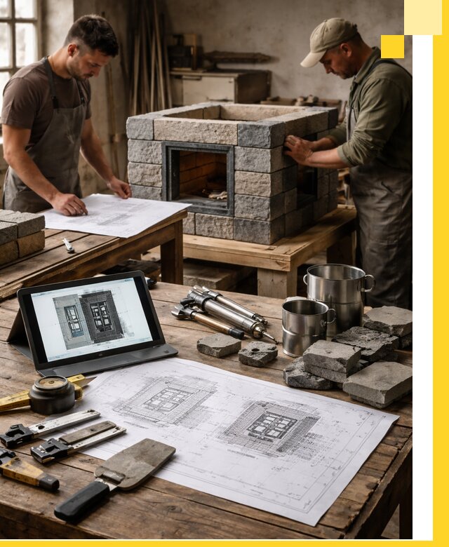 Разработка проектов печей с согласованием и монтажом в Великом Устюге