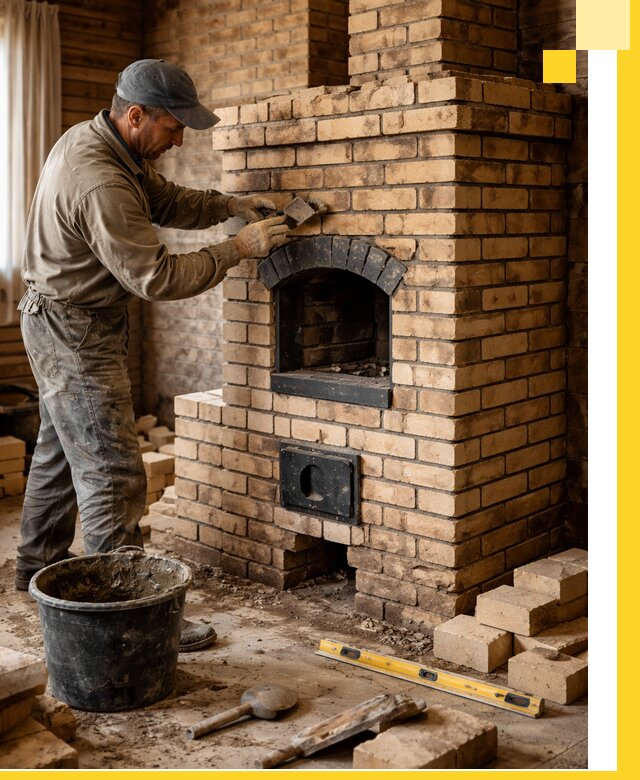 Кирпичные печи под ключ в Великом Устюге: проектирование и кладка