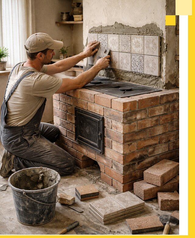 Печи с плитой на заказ монтаж гарантия и сервис в Великом Устюге