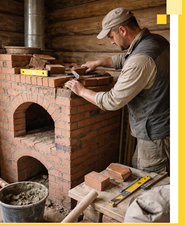 Изготовление и установка русских печей в Великом Устюге под ключ