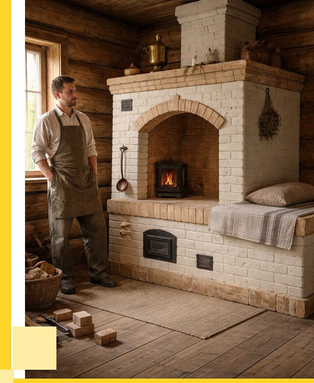 Русские печи с лежанкой под ключ в Великом Устюге от 152685 р. ЭриданВлс