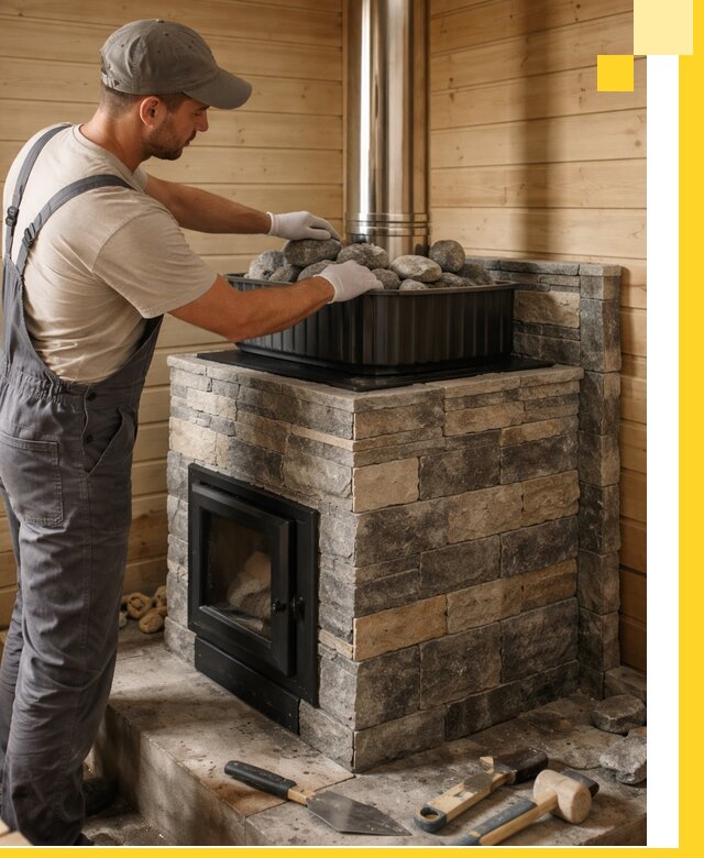 Печи для парной в Великом Устюге, производство, монтаж и обслуживание