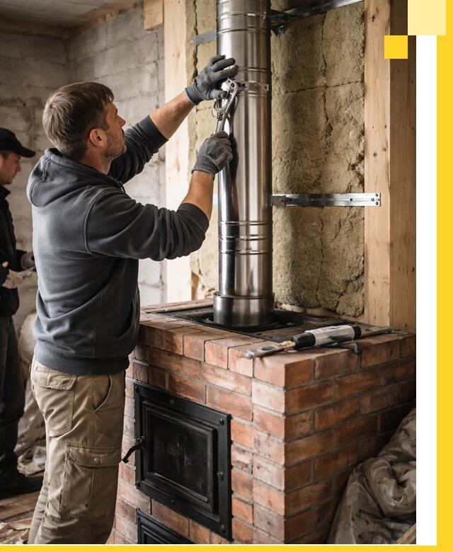 Изготовление и монтаж печей и дымоходов под ключ в Великом Устюге