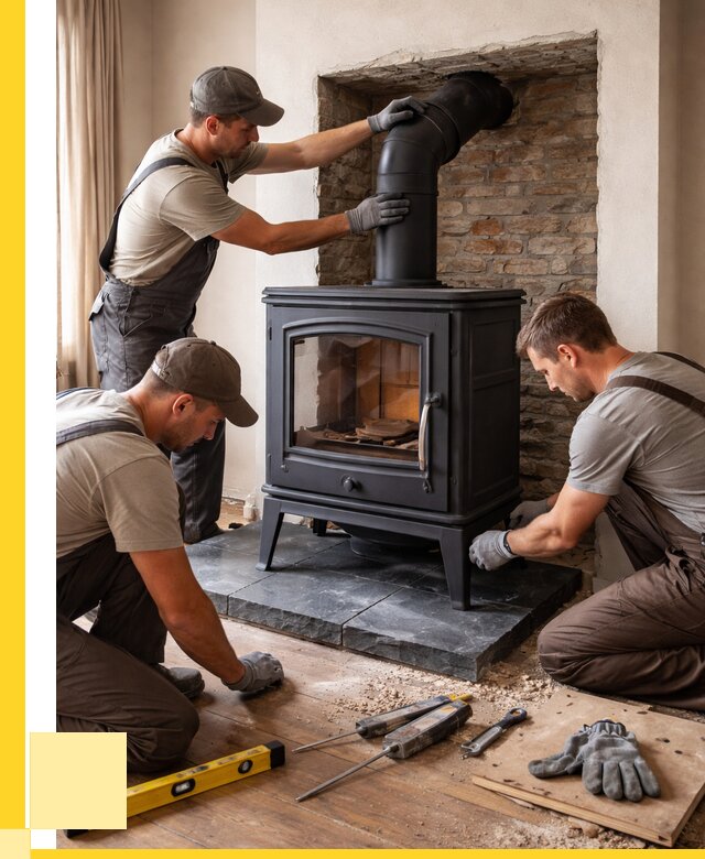 Монтаж печи камина в частном доме в Великом Устюге от 25448 р. | ЭриданВлс