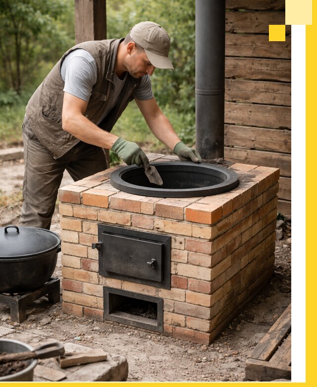 Изготовление и установка печей для казана в Великом Устюге под ключ