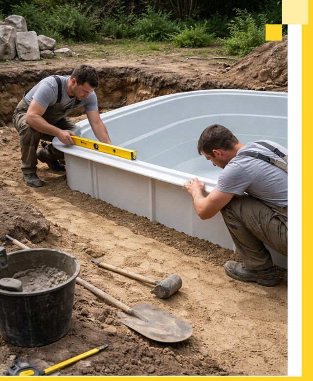 Производство и установка пластиковых бассейнов в Великом Устюге под ключ