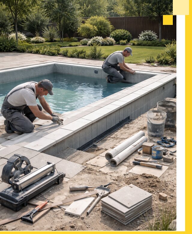 Строительство открытых бассейнов под ключ в Великом Устюге профессионально