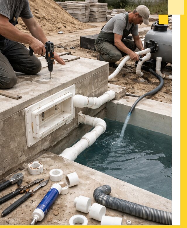 Строительство скиммерных бассейнов под ключ в Великом Устюге