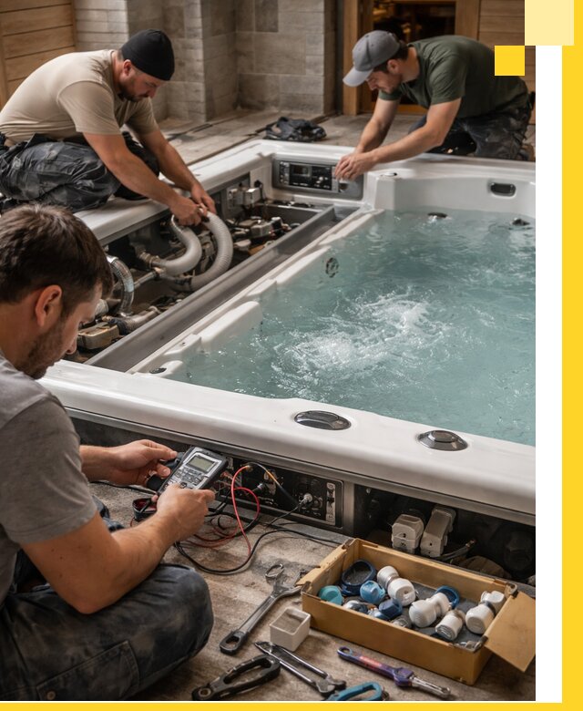 Гидромассажные бассейны под ключ в Великом Устюге, дизайн и монтаж