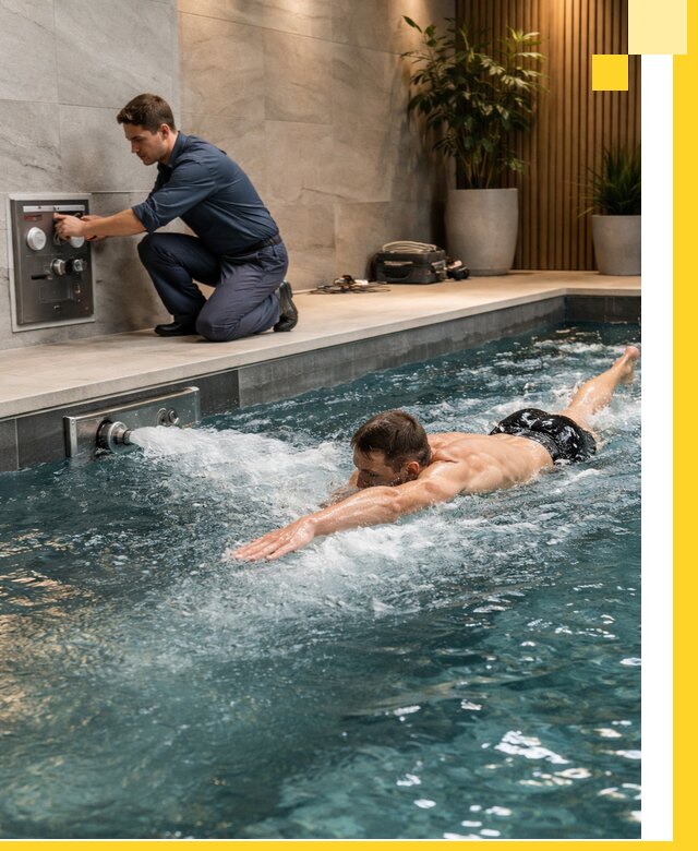 Проектирование и монтаж бассейнов с противотоком в Великом Устюге