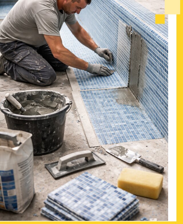 Укладка и ремонт мозаики для бассейнов под ключ в Великом Устюге