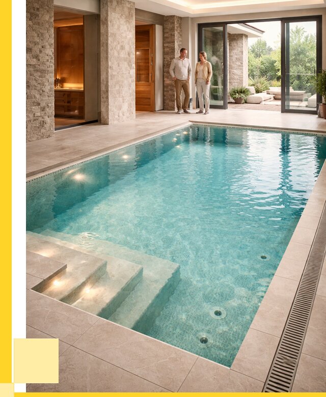 Бассейн во дворе в Великом Устюге: проект, отделка от 1221480 р. | ЭриданВлс