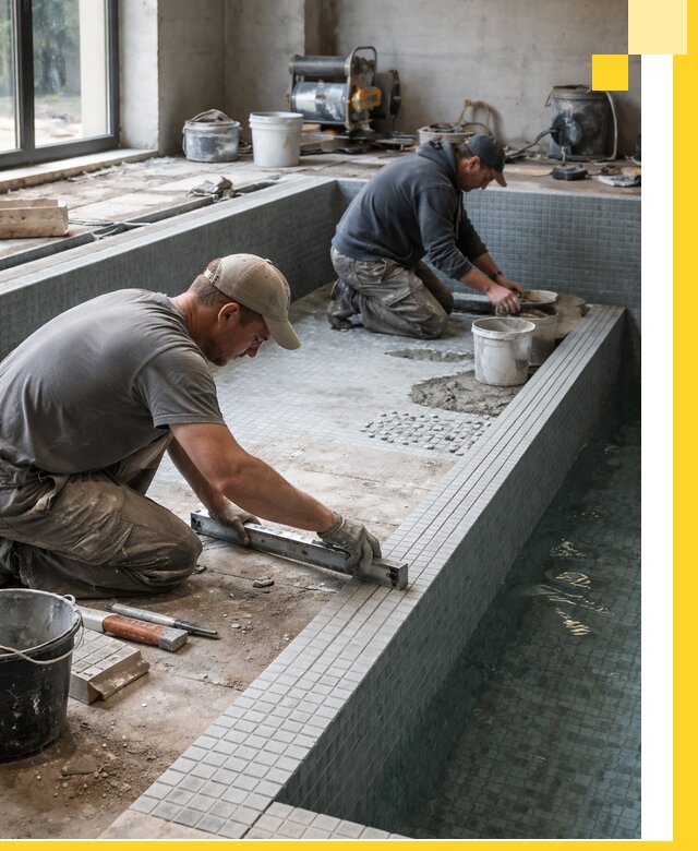 Строительство бассейна в частном доме в Великом Устюге под ключ