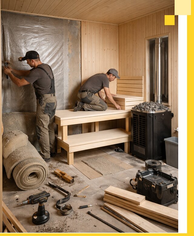 Проекты саун под ключ в Великом Устюге дизайн и строительство