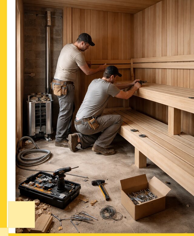 Монтаж саун под ключ в Великом Устюге от 122148 р. | ЭриданВлс