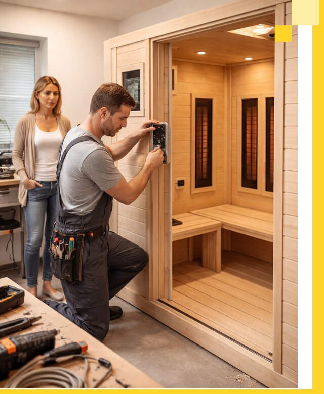 Инфракрасные сауны под ключ в Великом Устюге продажа и установка