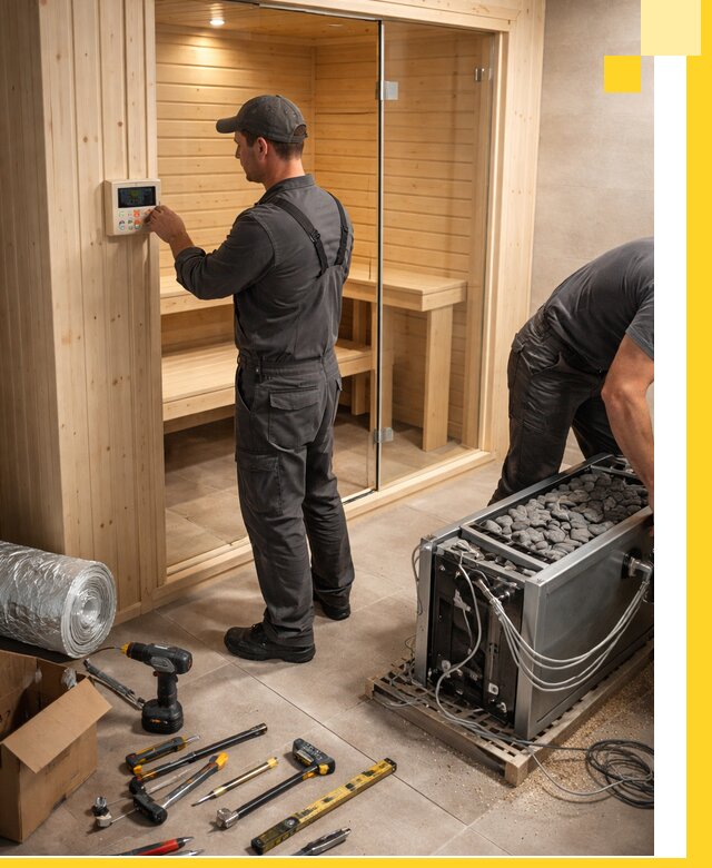 Поставка, установка и монтаж электрических саун в Великом Устюге