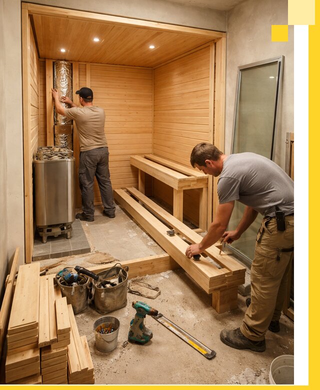 Проектирование и установка домашних саун под ключ в Великом Устюге