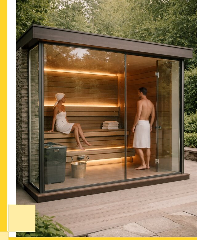 Сауна стеклянная и двери для сауны в Великом Устюге от 254475 р. | ЭриданВлс