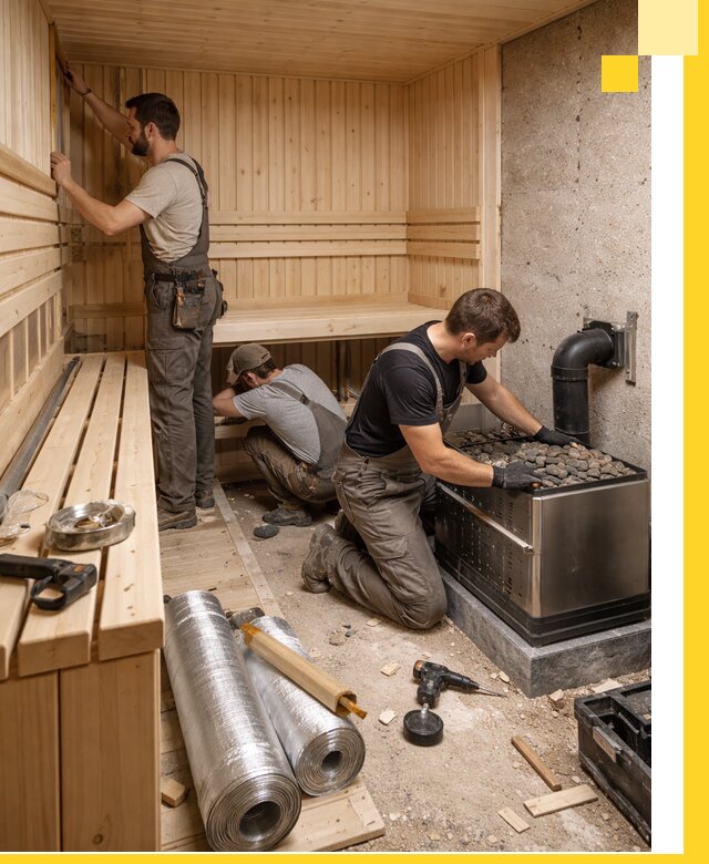 Индивидуальные сауны на заказ в Великом Устюге под ключ, проект и монтаж