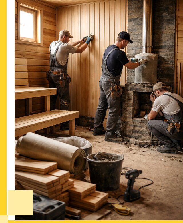 Ремонт бань под ключ в Великом Устюге от 45806 р. | ЭриданВлс