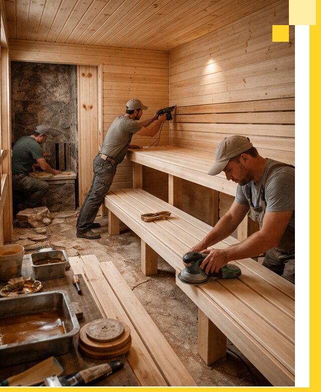 Профессиональная отделка бань в Великом Устюге под ключ, с гарантией