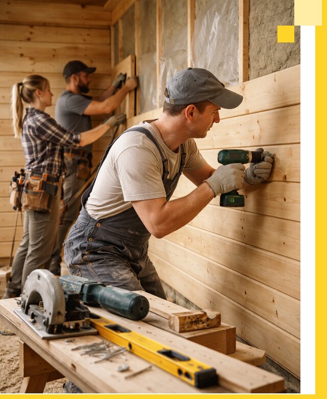 Обшивка бань под ключ в Великом Устюге: отделка стен и потолков