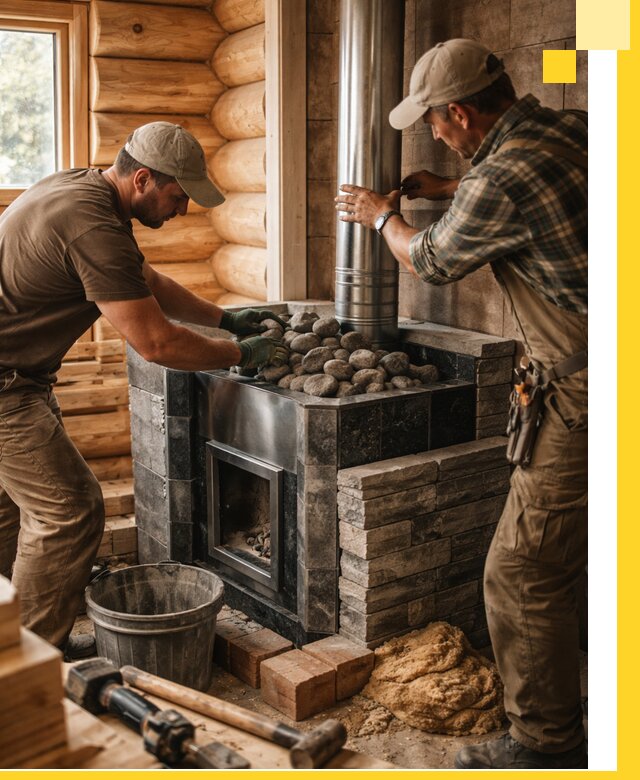 Строительство и отделка русских бань под ключ в Великом Устюге