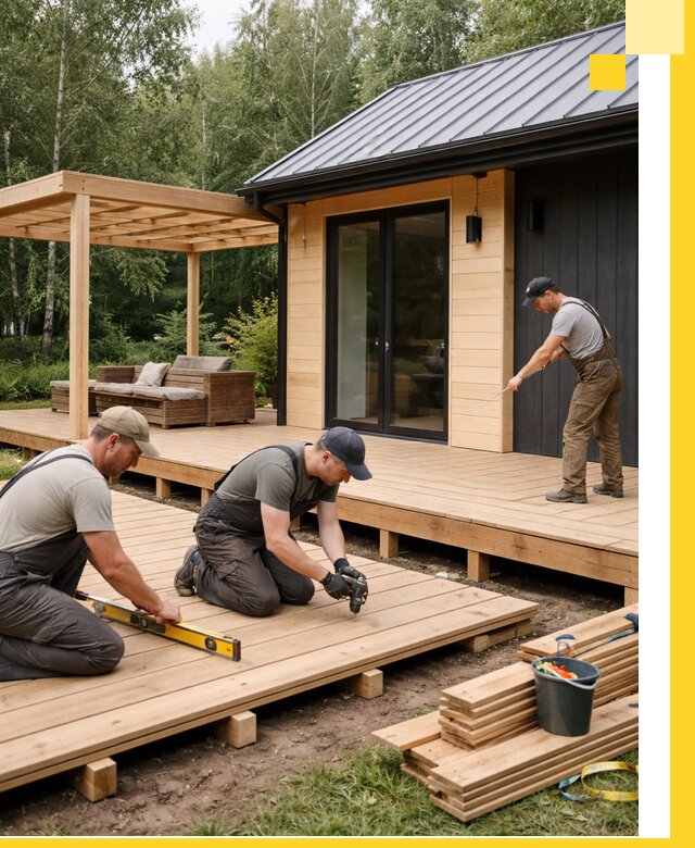 Строительство бань с террасой и бассейном под ключ в Великом Устюге