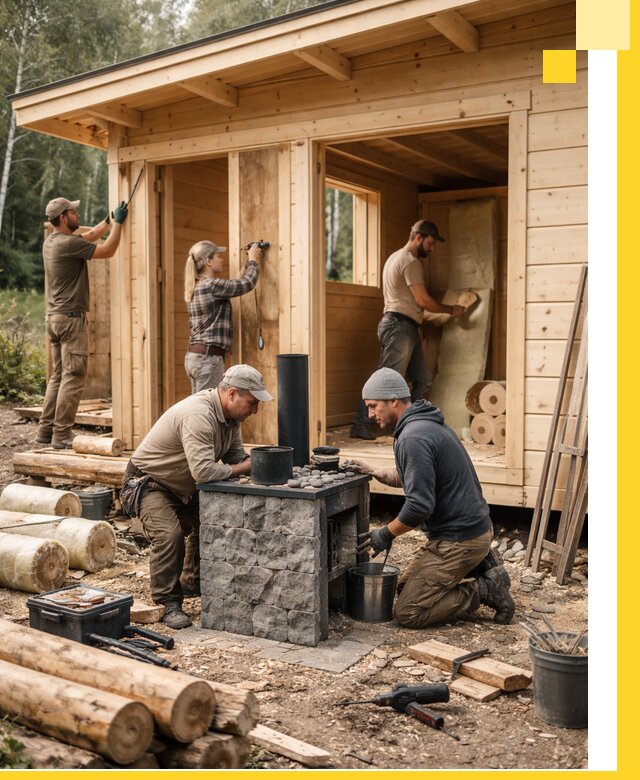 Купить баню под ключ в Великом Устюге строительство монтаж отделка