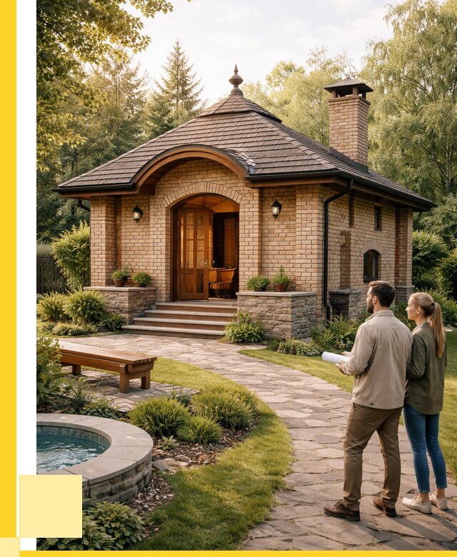 Проект кирпичной бани в Великом Устюге от 30537 р. | ЭриданВлс