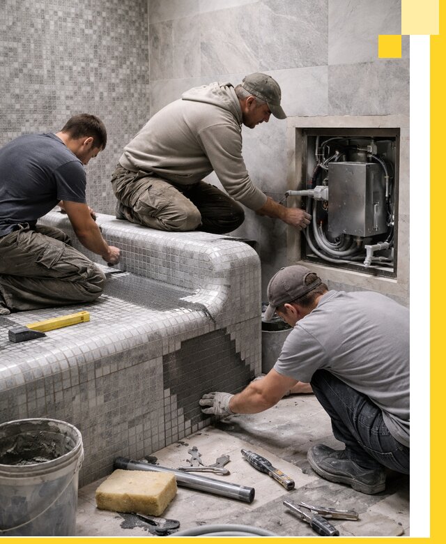 Проекты хамамов под ключ в Великом Устюге и дизайн и строительство