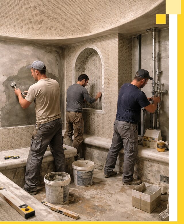 Профессиональный монтаж хамамов под ключ в Великом Устюге с гарантией