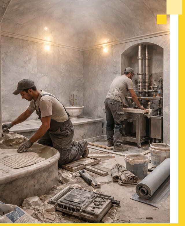 Строительство турецких бань хаммам под ключ в Великом Устюге