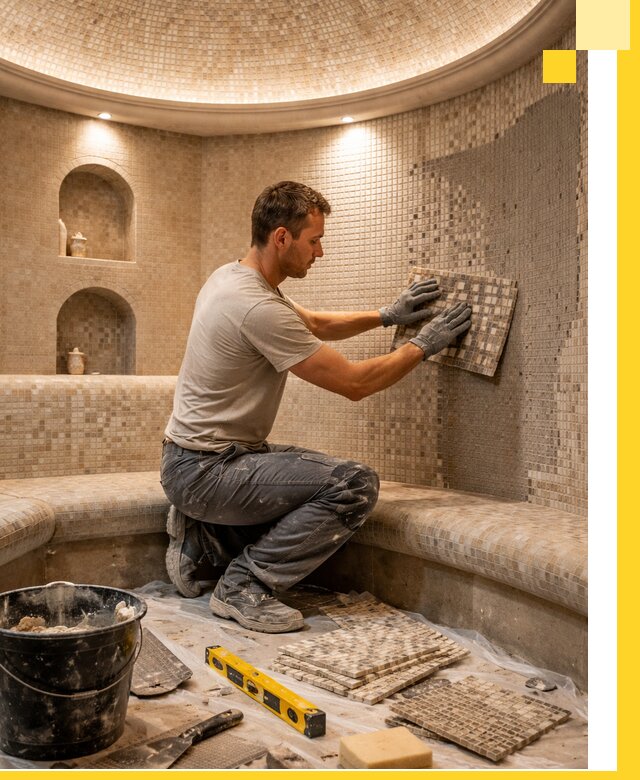 Устройство и монтаж домашнего хамама под ключ в Великом Устюге