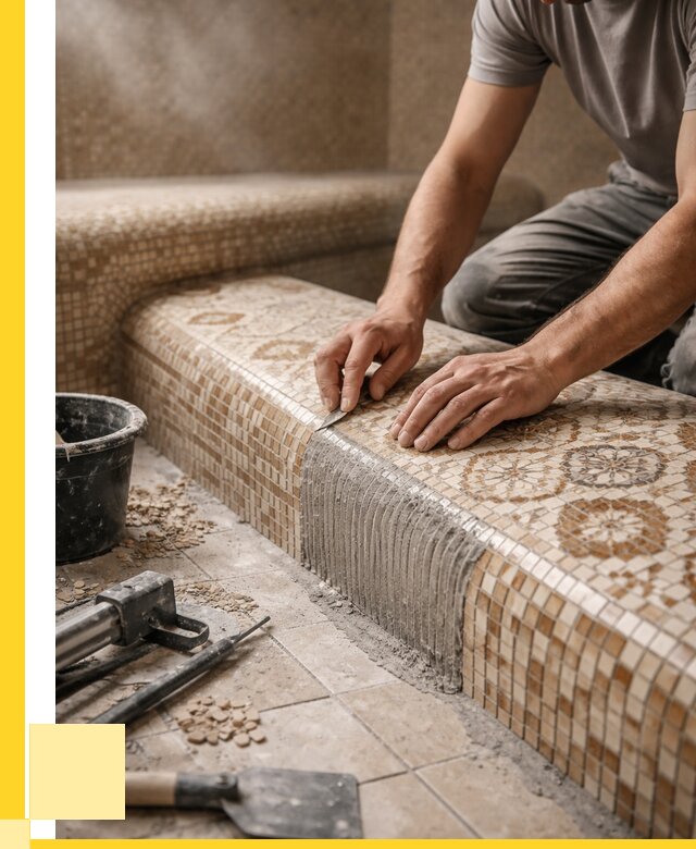 Плитка для хамама под ключ в Великом Устюге от 3563 р. | ЭриданВлс