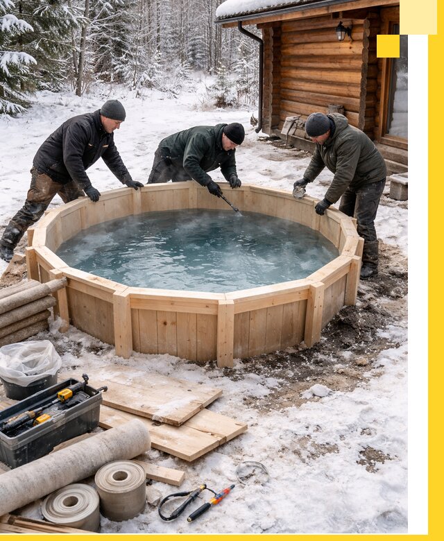 Изготовление и установка ледяных купелей под ключ в Великом Устюге